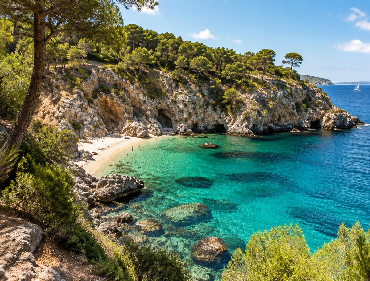 Quiet turquoise cove